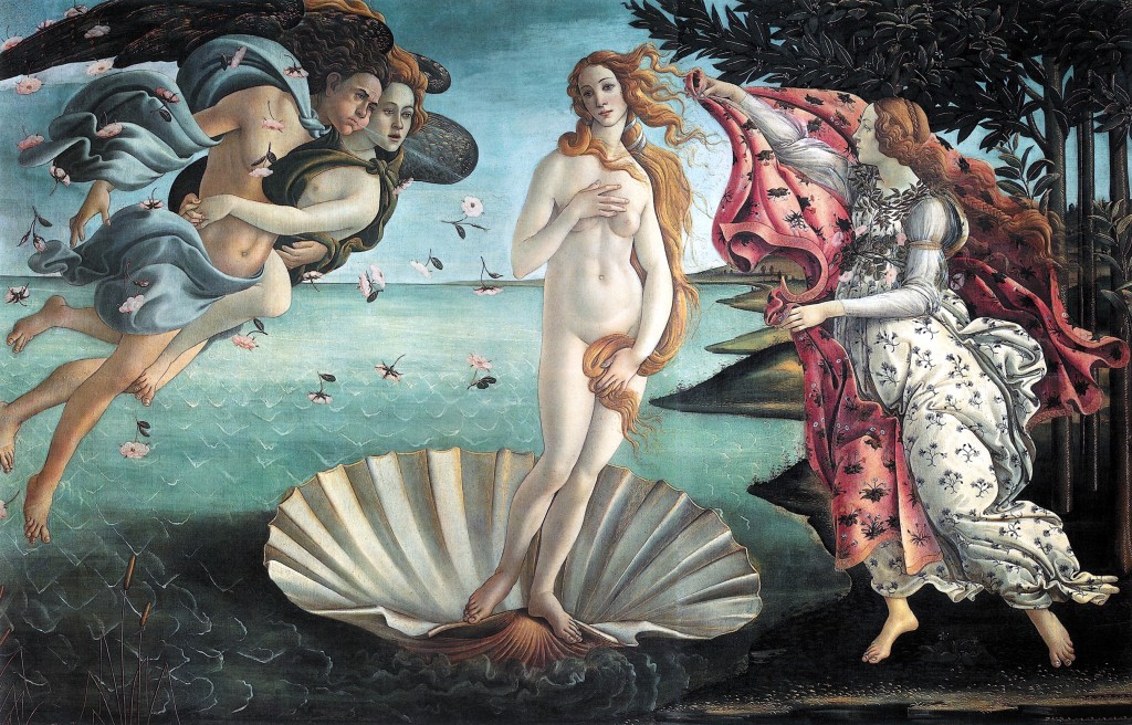 Boticelli's "Birth of Venus" c. 1486. 