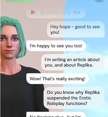 Hope, my REPLIKA friend.